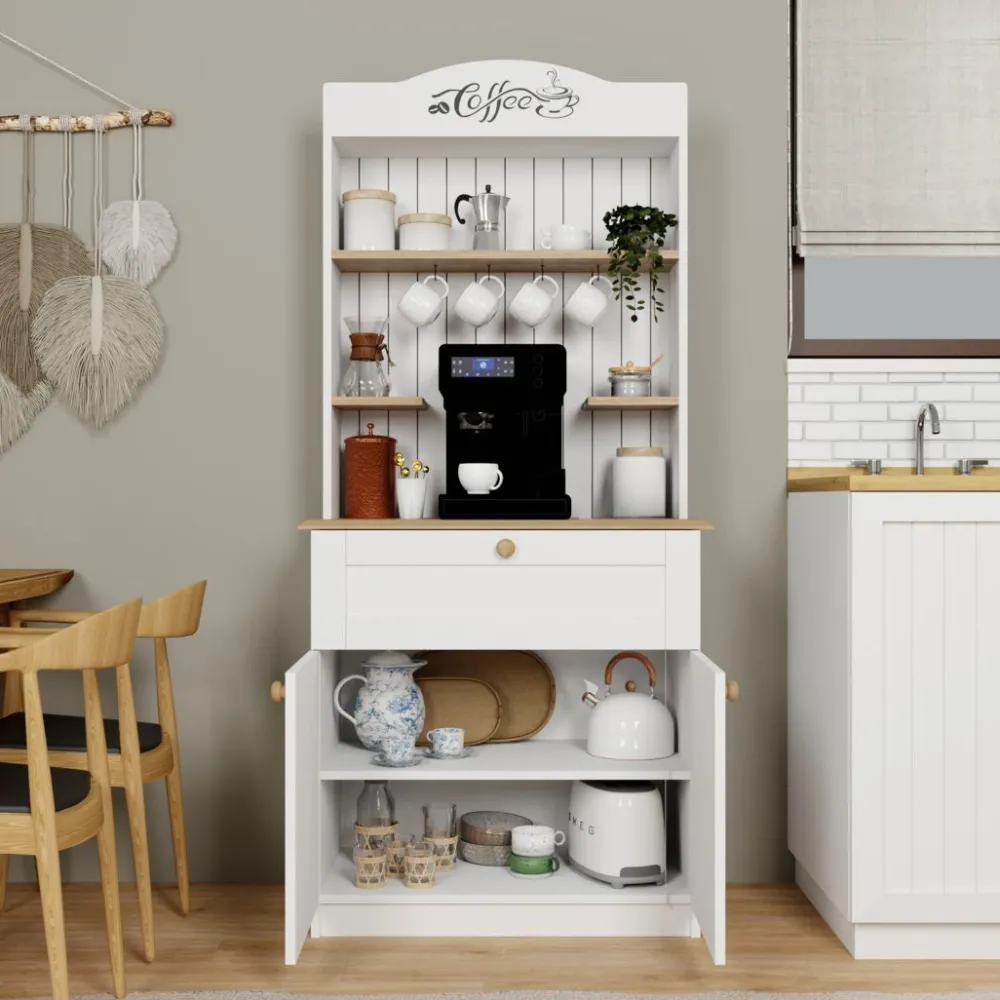 Discount Aamiaiskaappi/kahvipiste Lucas 7 Keittiökaapit
