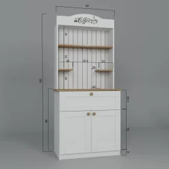 Discount Aamiaiskaappi/kahvipiste Lucas 7 Keittiökaapit