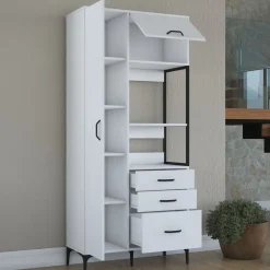 Aamiaiskaappi JE112 - 2958 valkoinen*Linento Furniture Online