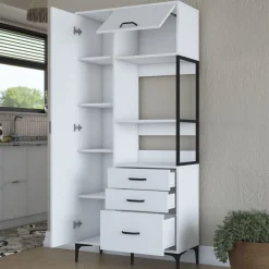 Aamiaiskaappi JE112 - 2958 valkoinen*Linento Furniture Online