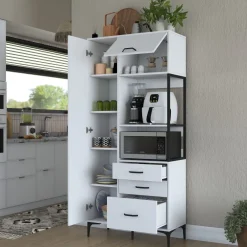 Aamiaiskaappi JE112 - 2958 valkoinen*Linento Furniture Online