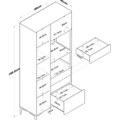 Aamiaiskaappi JE112 - 2958 valkoinen*Linento Furniture Online
