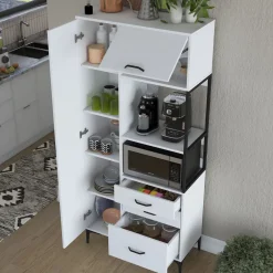 Aamiaiskaappi JE112 - 2958 valkoinen*Linento Furniture Online