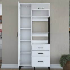 Aamiaiskaappi JE112 - 2958 valkoinen*Linento Furniture Online