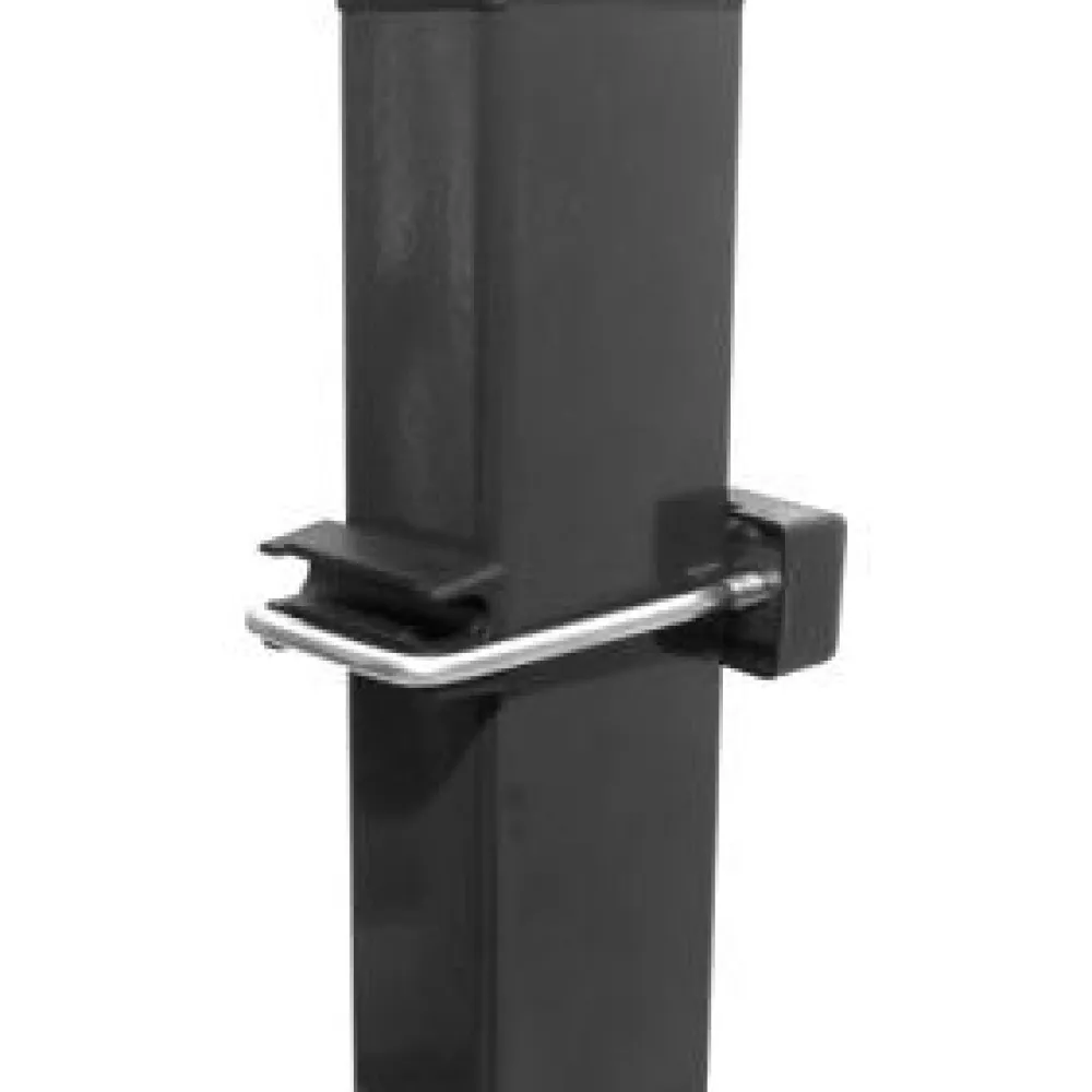 Outlet nelikulmainen aitatolppa musta 40x60mm korkeus 200cm Aitatolpat