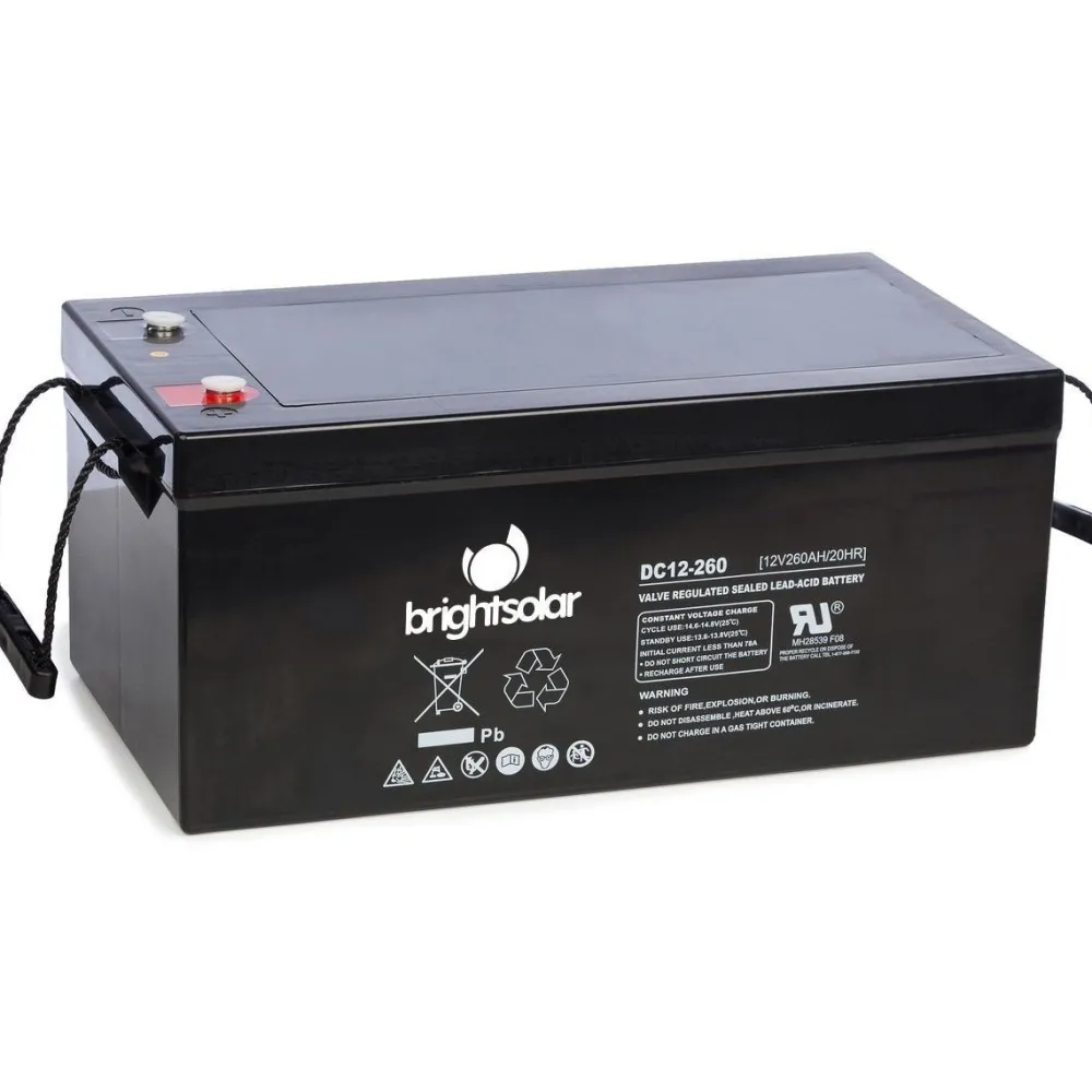 AGM-akku DC12-260 huoltovapaa*Bright Solar New