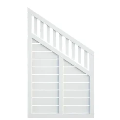 Outlet Aitaelementti Helis 8/Marit 8 150/90x90 cm valkoinen 5 kpl/pkt Aitaelementit