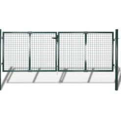 Aitaportti teräs 306x150cm vihreä*FinePRICE Outlet