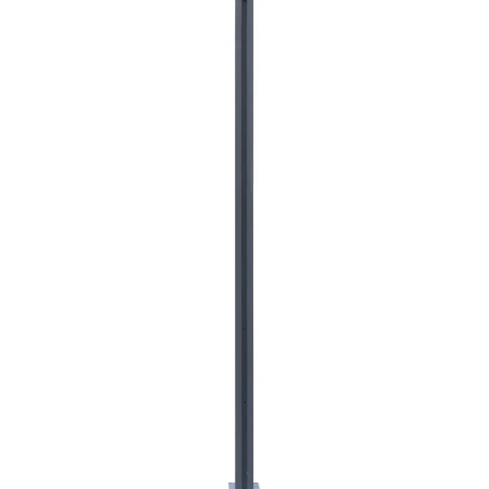 Aitatolpat 185cm, alumiini, tummanharmaa, eri pakkauskokoja*FinePRICE New