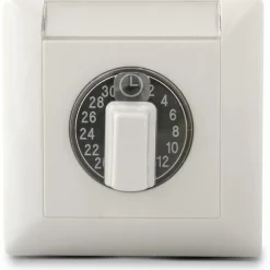 Ajastin Intro W11030-20AWW, vaihtokoskettimella, 30m/16A, IP44*Ensto Hot