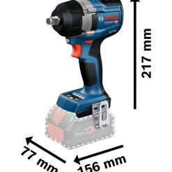 New Akkuiskumutterinväännin Bosch Professional GDS 18V-750 C Solo 18V ilman akkua Mutterinvääntimet