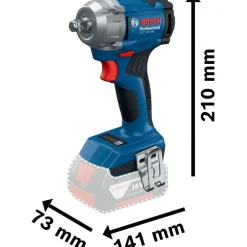 Outlet Akkuiskumutterinväännin Bosch Professional GDS 18V-350 Solo 18V ilman akkua Mutterinvääntimet
