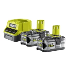 Akku- ja laturipaketti ONE+ RC18120-250 18V 2x5 Ah akuilla*Ryobi Online
