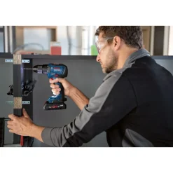 Akkukonesarja Bosch Professional GDR 18V-200 + GSR 18V-55, 2x4,0 Ah akuilla + L-Case Akkukonesarjat