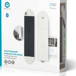 Akkukäyttöinen rullaverhomoottori aurinkopaneelilla BTMR10WT SmartLife Bluetooth*Nedis Hot