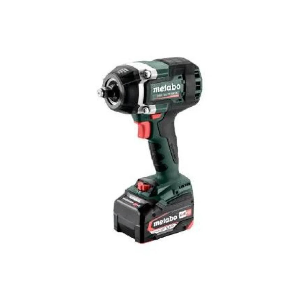 Akkumutterinväännin SSW 18 LTX 800 BL 1/2" sisältää 2x5.2Ah akut ja laturin*Metabo
