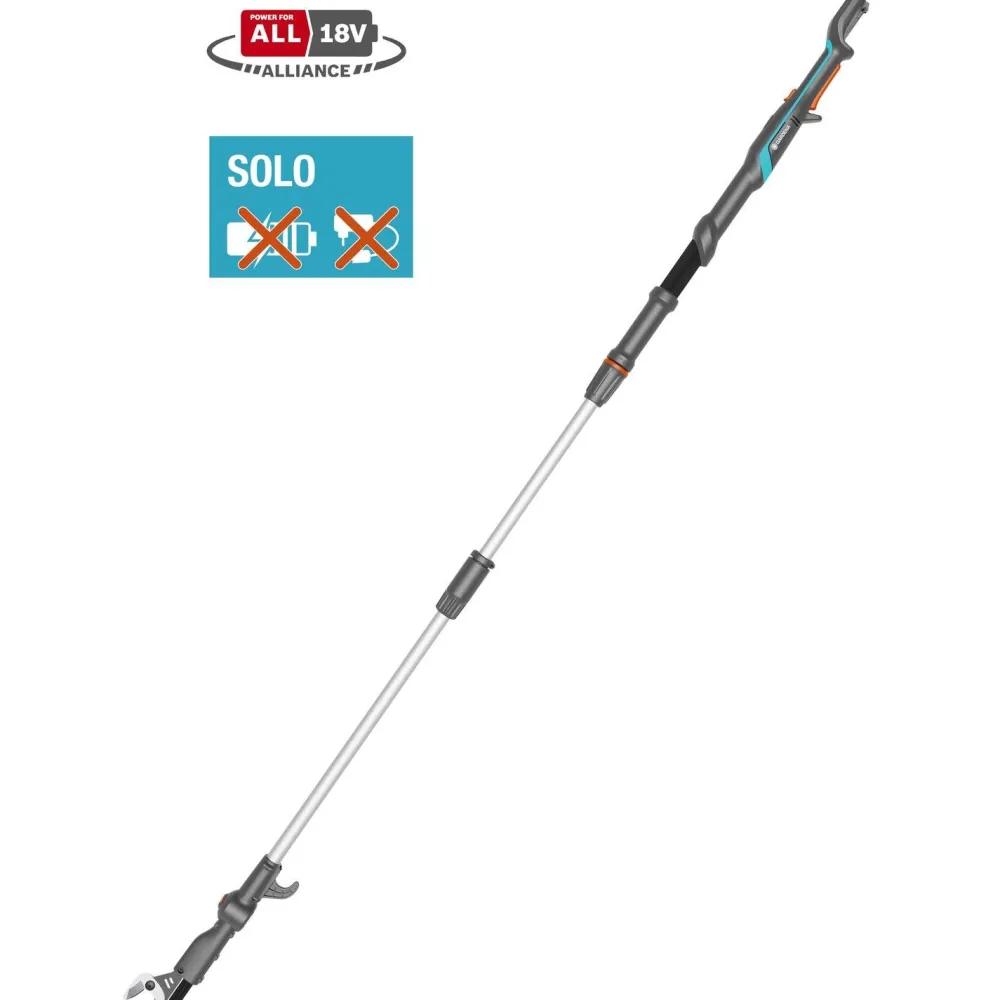 Akkuoksaleikkuri HighCut 250/18V P4A Solo ilman akkua teleskooppivarrella*Gardena