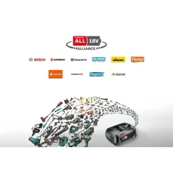 Discount Akkupensas- ja ruohosakset Aspire S20 teleskooppivarrella P4A 18V akulla Ruohosakset