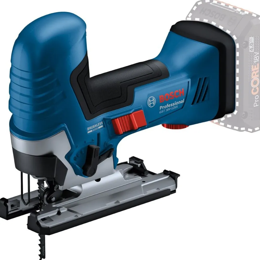 Sale Akkupistosaha Bosch Professional GST 18V-125 S Solo 18V ilman akkua Pistosahat
