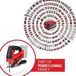 Akkupistosaha Power X-Change TC-JS 18 Li Solo 18V ilman akkua*Einhell Best