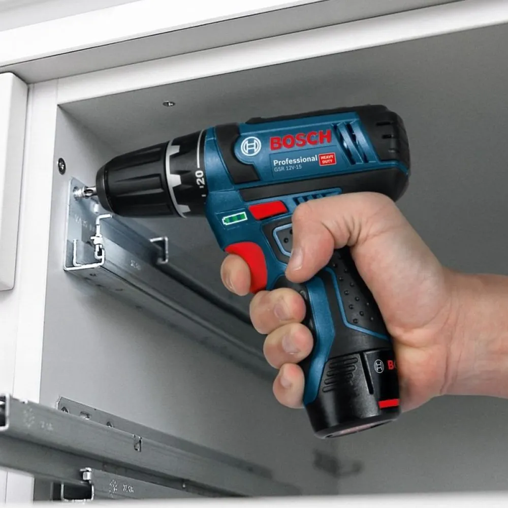 Akkuporakone Bosch Professional GSR 12V-15 12V 2x2,0 Ah akuilla + Bag*Bosch Power Tools Online