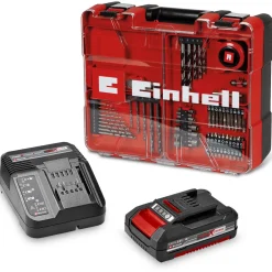 Akkuporakone PXC TE-CD 18/40 Li-i +64 18V 2,0 Ah akulla + tarvikesarja*Einhell Clearance