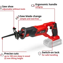 Outlet Akkupuukkosaha Power X-Change TE-AP 18 Li Solo 18V ilman akkua Puukkosahat