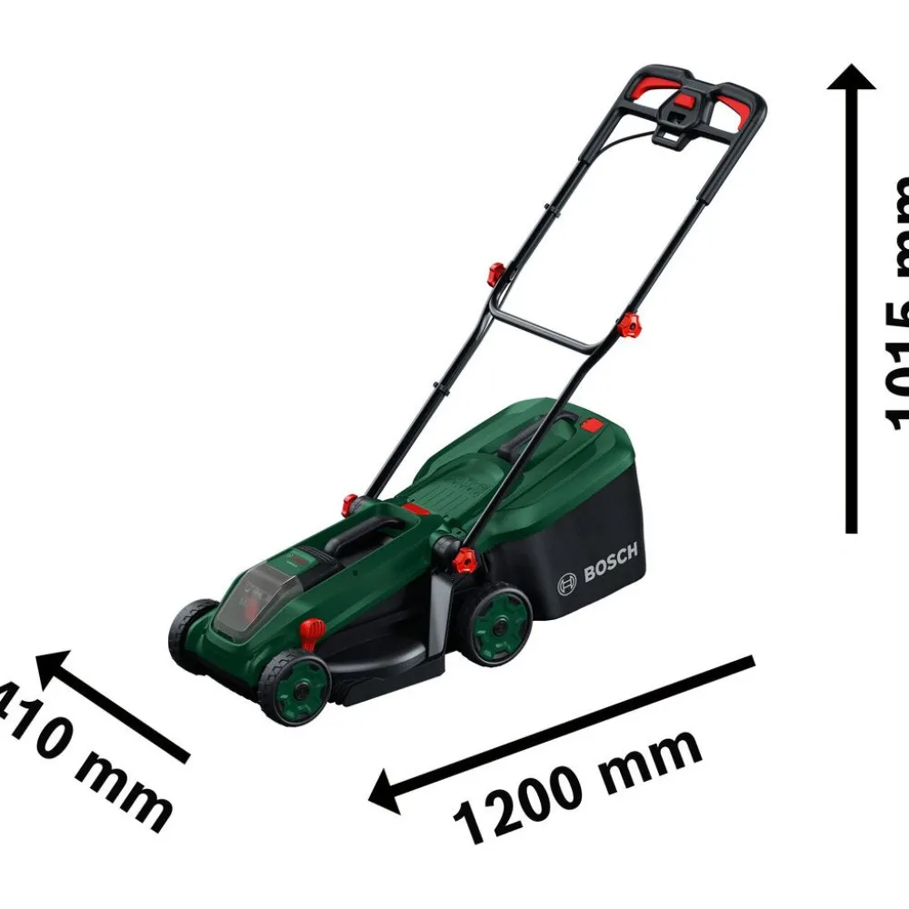 Outlet Akkuruohonleikkuri Bosch Rotak 18V-34 18V 4,0 Ah akulla Akkuruohonleikkurit