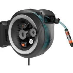 Sale Akkutoiminen seinäletkukela PowerRoll XXL 40m valkoinen 18V 2,5 Ah akulla Kastelu