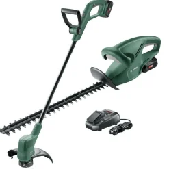 Online Akkutrimmeri + pensasleikkuri Bosch EasyHedgeCut 18-45 + EasyGrassCut 18-26 2,0 Ah akulla Akkutrimmerit|Pensasleikkurit