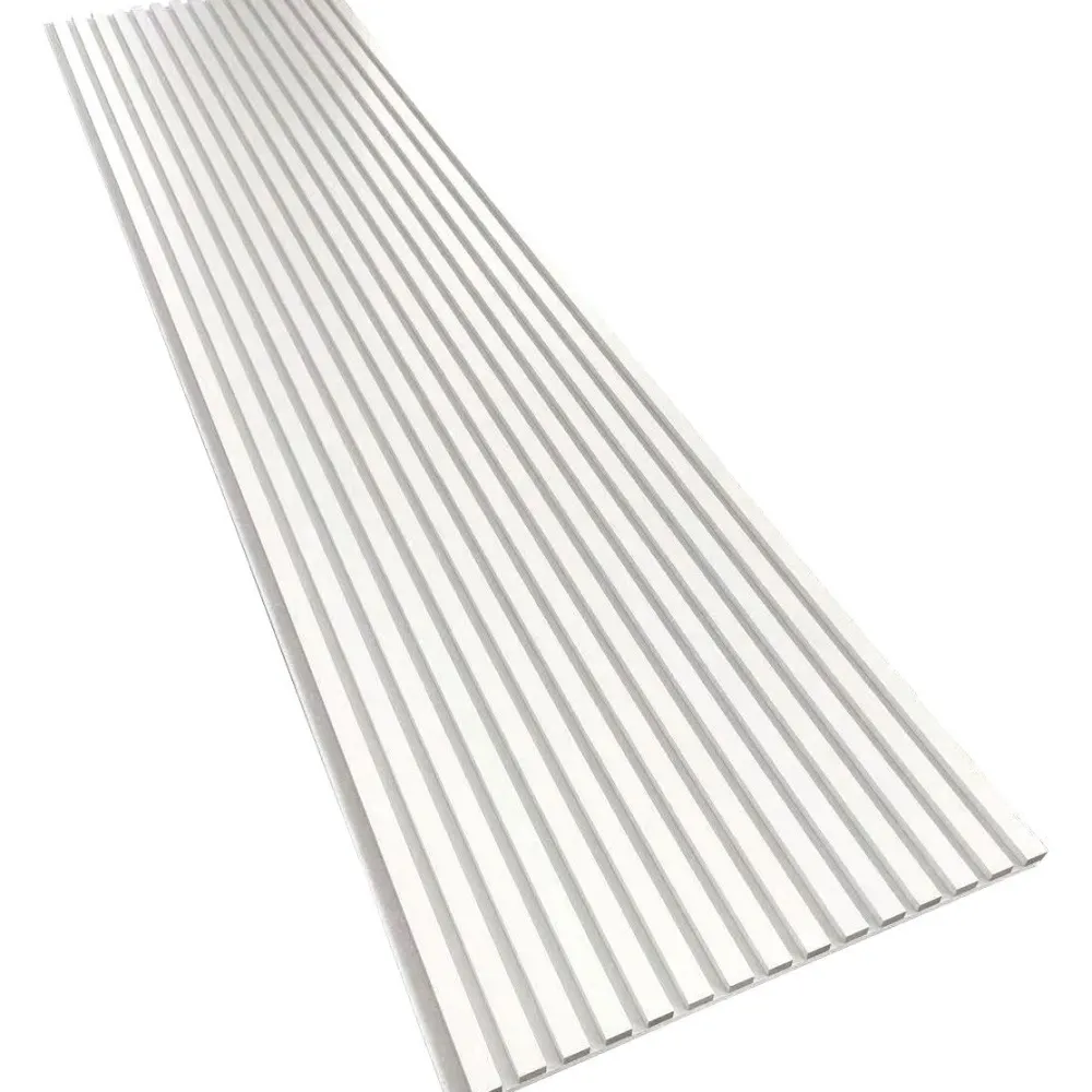 Akustiikkalevy rimapaneeli, 21x605x2400mm, kokonaan valkoinen*Aarni Clearance