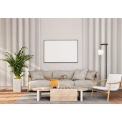 Akustiikkalevy rimapaneeli, 21x605x2400mm, kokonaan valkoinen*Aarni Clearance