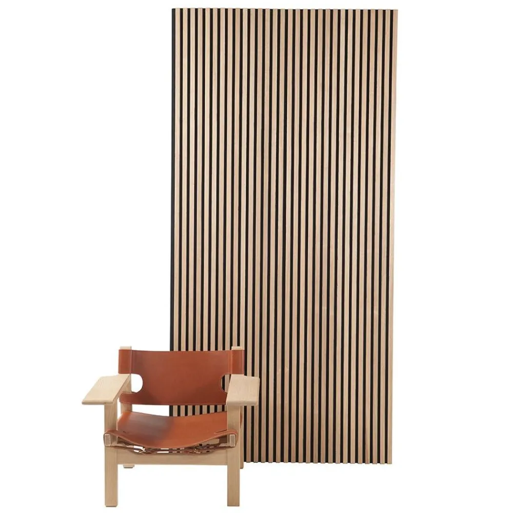 New Akustiikkalevy Premium, 22x605x2440mm, saarni puuviilu Sisustuslevyt|Rimaseinät