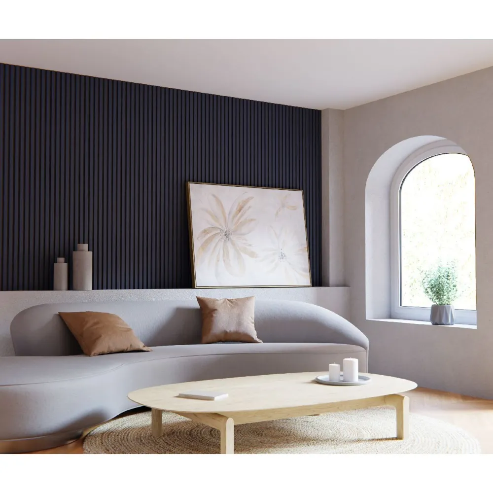 Hot Akustiikkalevy Fog&Venø By Venø, 20x600x2400mm, mdf, indigonsininen, musta huopa Sisustuslevyt|Rimaseinät