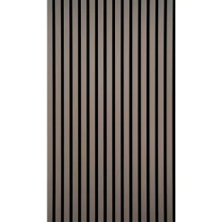 Hot Akustiikkalevy Fog&Venø By Venø, 20x600x2400mm, mdf, hiekanvärinen, musta huopa Sisustuslevyt|Rimaseinät
