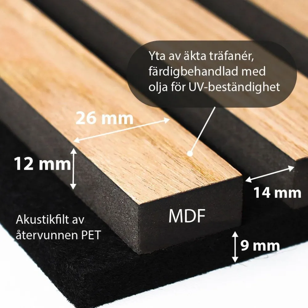 Akustiikkapaneeli Dekor, eri kokoja ja värejä*Landskap Clearance