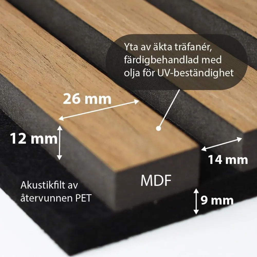 Akustiikkapaneeli Dekor, eri kokoja ja värejä*Landskap Clearance