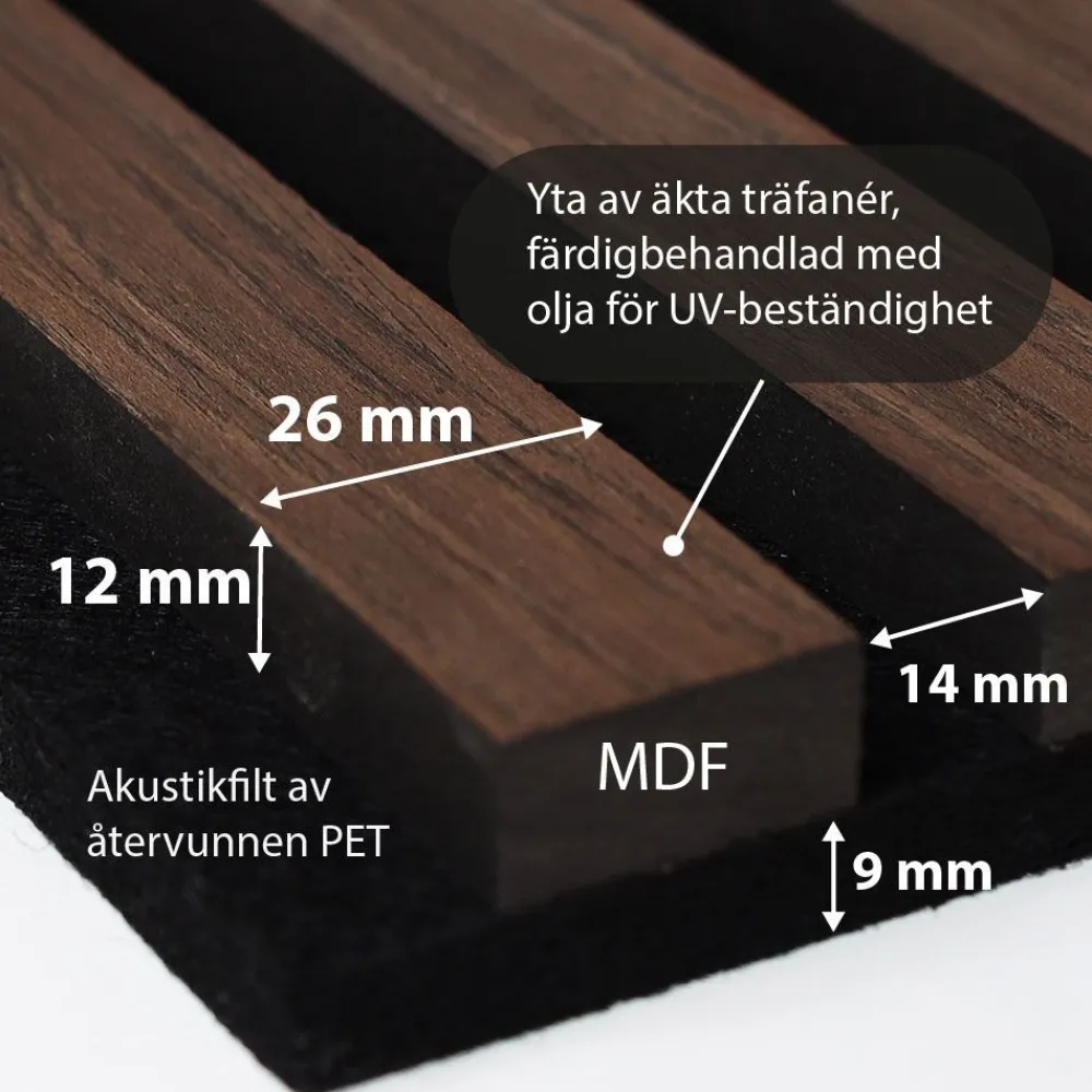 Akustiikkapaneeli Dekor, eri kokoja ja värejä*Landskap Clearance
