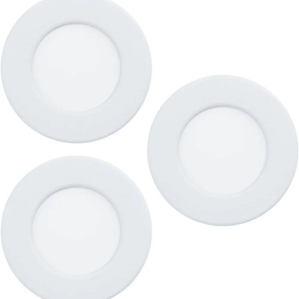 Hot Alasvalosarja 3 x Fueva 6 LED CCT Ø8.6cm valkoinen Älyvalaistus