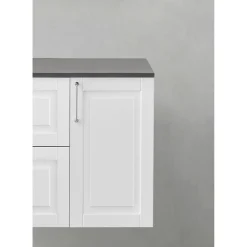 Outlet Allaskaapin sivumoduuli Grace, 300x535mm, soft close, valkoinen Kylpyhuoneen Kaapit