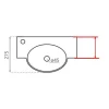 Allaskaappi altaalla Furniture Tacna 50cm valkoinen/puu*Bathco Best