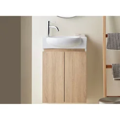 Allaskaappi altaalla Furniture Tacna 50cm valkoinen/puu*Bathco Best