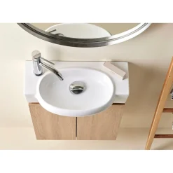 Allaskaappi altaalla Furniture Tacna 50cm valkoinen/puu*Bathco Best