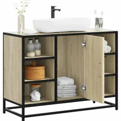 Allaskaappi ilman allasta tekninen puu, 80x33x60 cm, eri värejä (42175)*FinePRICE