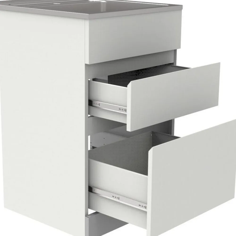 Allaskaappi NTB 5 560x880x520 valkoinen/rst*Nordic Tech Clearance