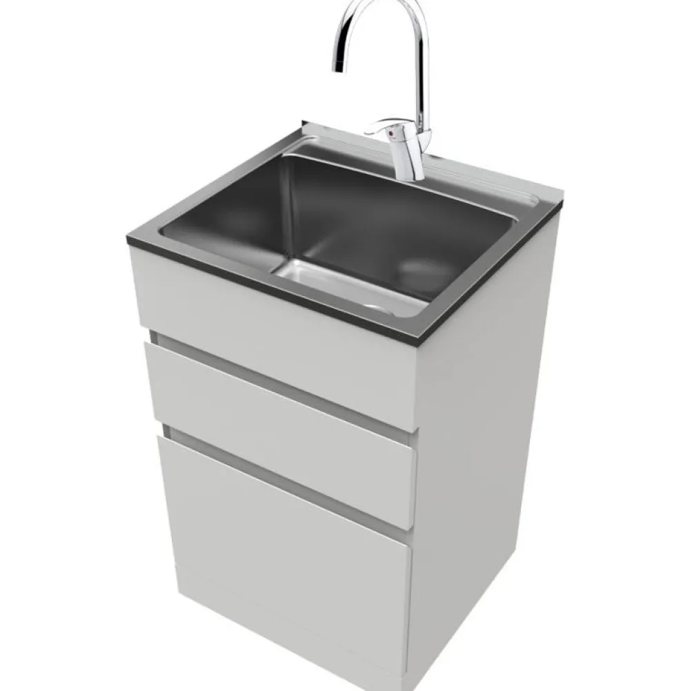 Allaskaappi NTB 5 560x880x520 valkoinen/rst*Nordic Tech Clearance