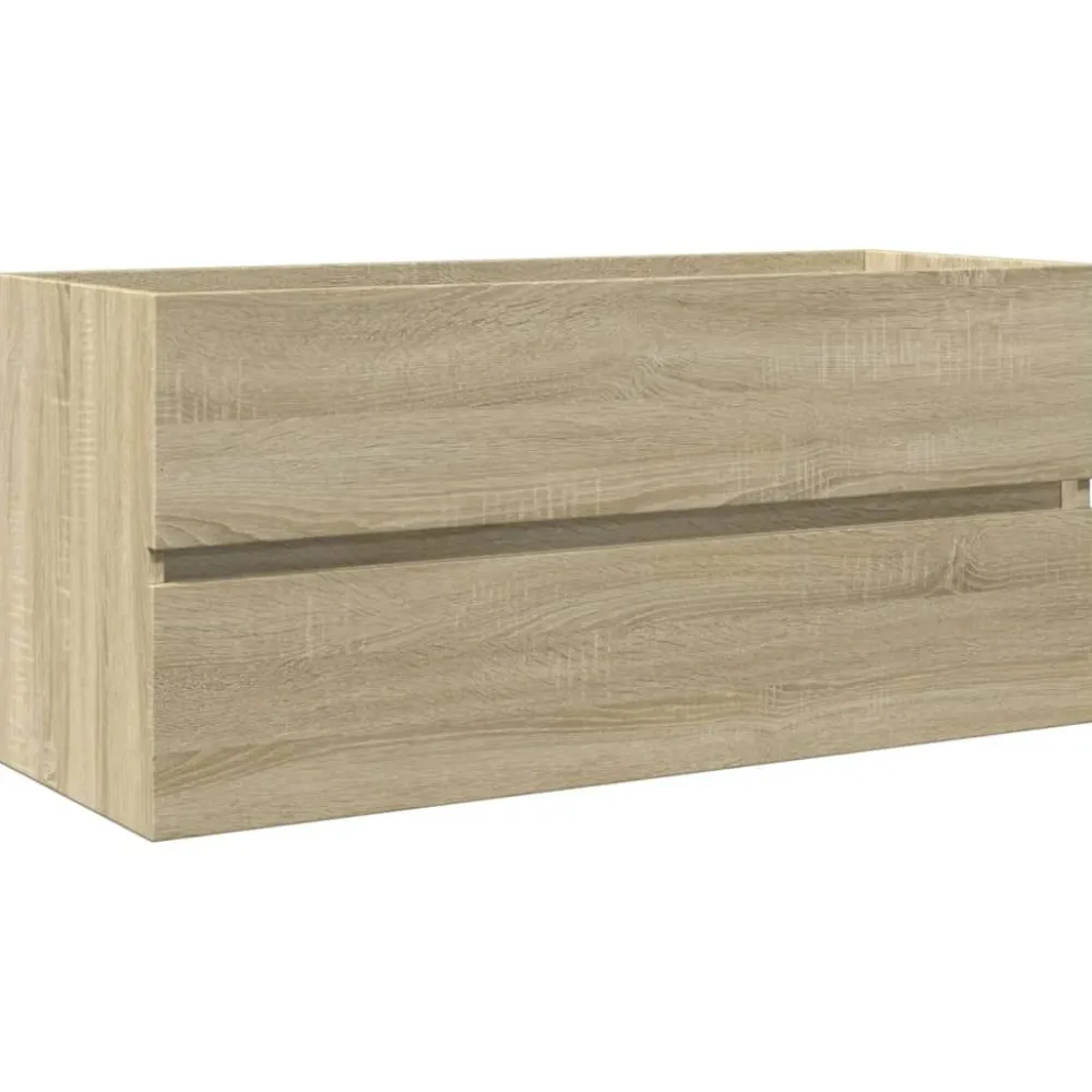 Online Allaskaappi Sonoma-tammi 100x38,5x45 cm tekninen puu (49639) Allaskaapit