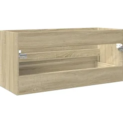Online Allaskaappi Sonoma-tammi 100x38,5x45 cm tekninen puu (49639) Allaskaapit
