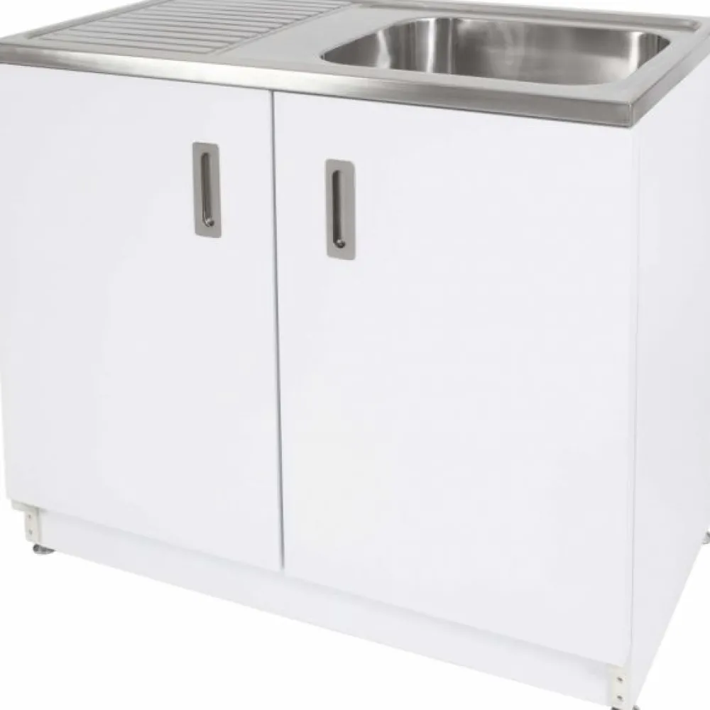 Allaskaappi VTB 10, 900x1000x600mm, valkoinen/rst Minikeittiöt|Keittiökaapit