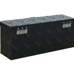 Alumiinilaatikko 485x140x200mm musta*FinePRICE New